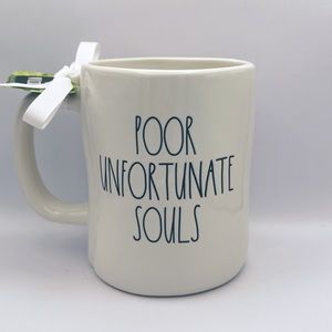 Rae Dunn Disney Villain Ursula Poor Unfortunate Souls Mug Double Sided